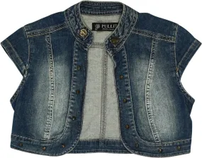 00s Denim Cropped Top