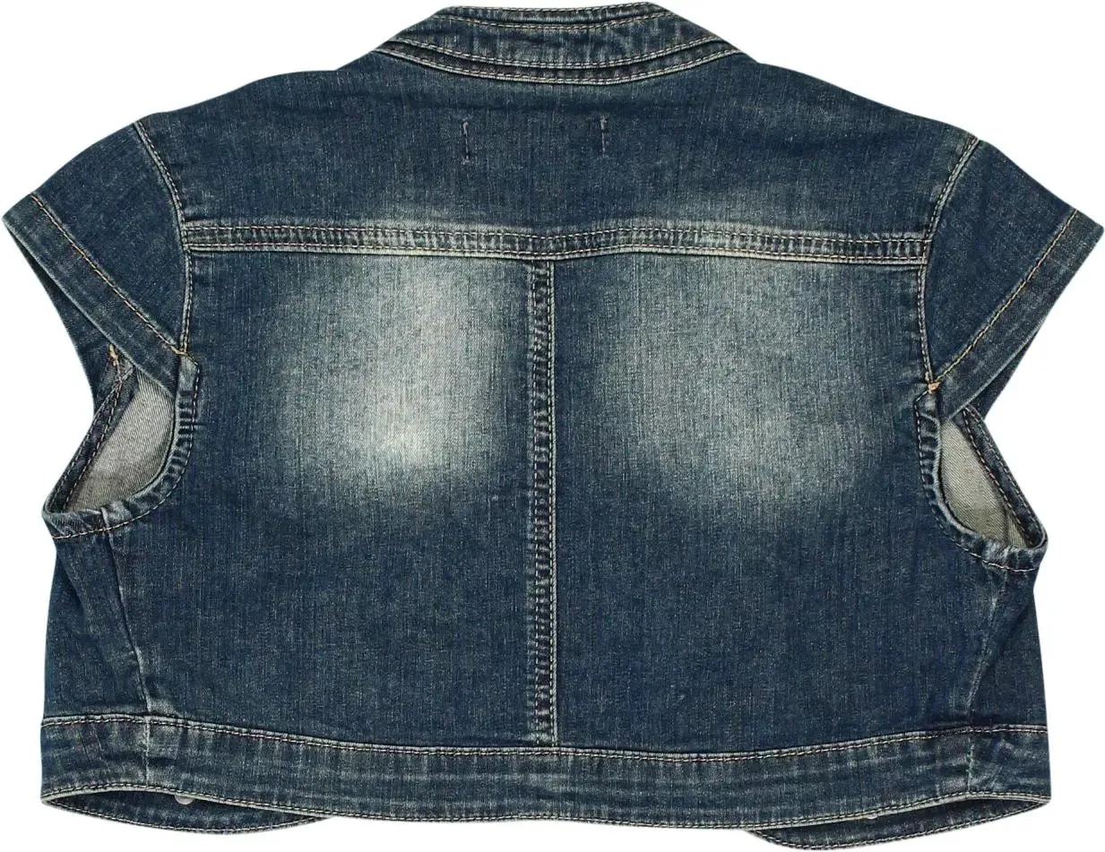 00s Denim Cropped Top