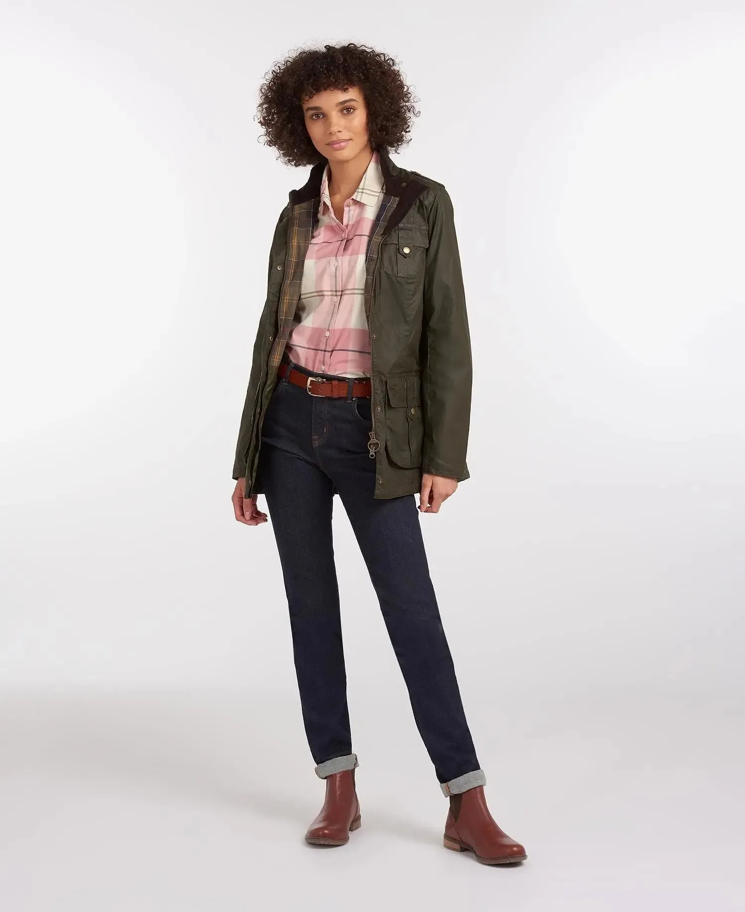 40% OFF - BARBOUR Defence Lightweight Wax Jacket - Ladies - Archive Olive - Sizes: UK 8 & 10