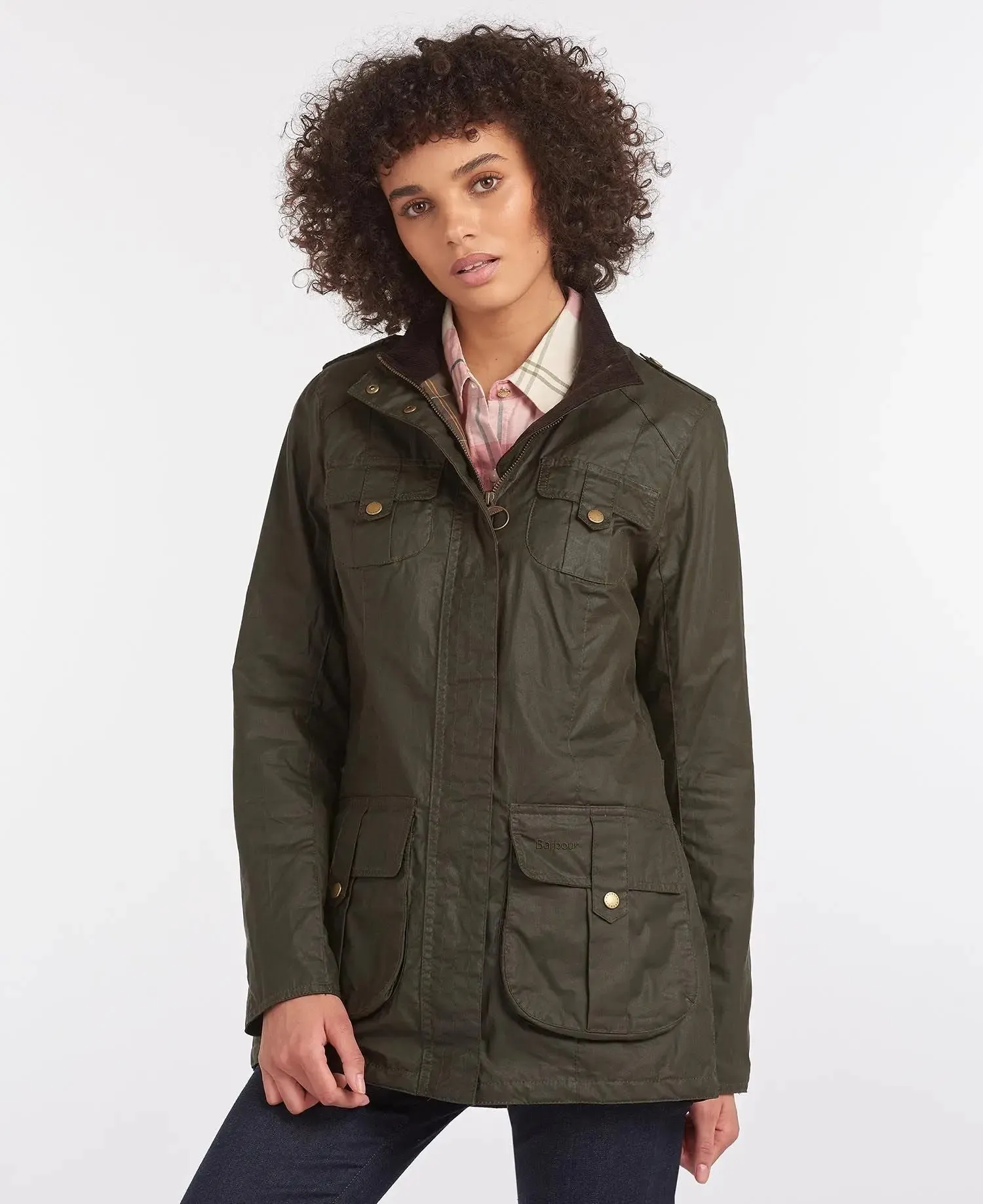 40% OFF - BARBOUR Defence Lightweight Wax Jacket - Ladies - Archive Olive - Sizes: UK 8 & 10