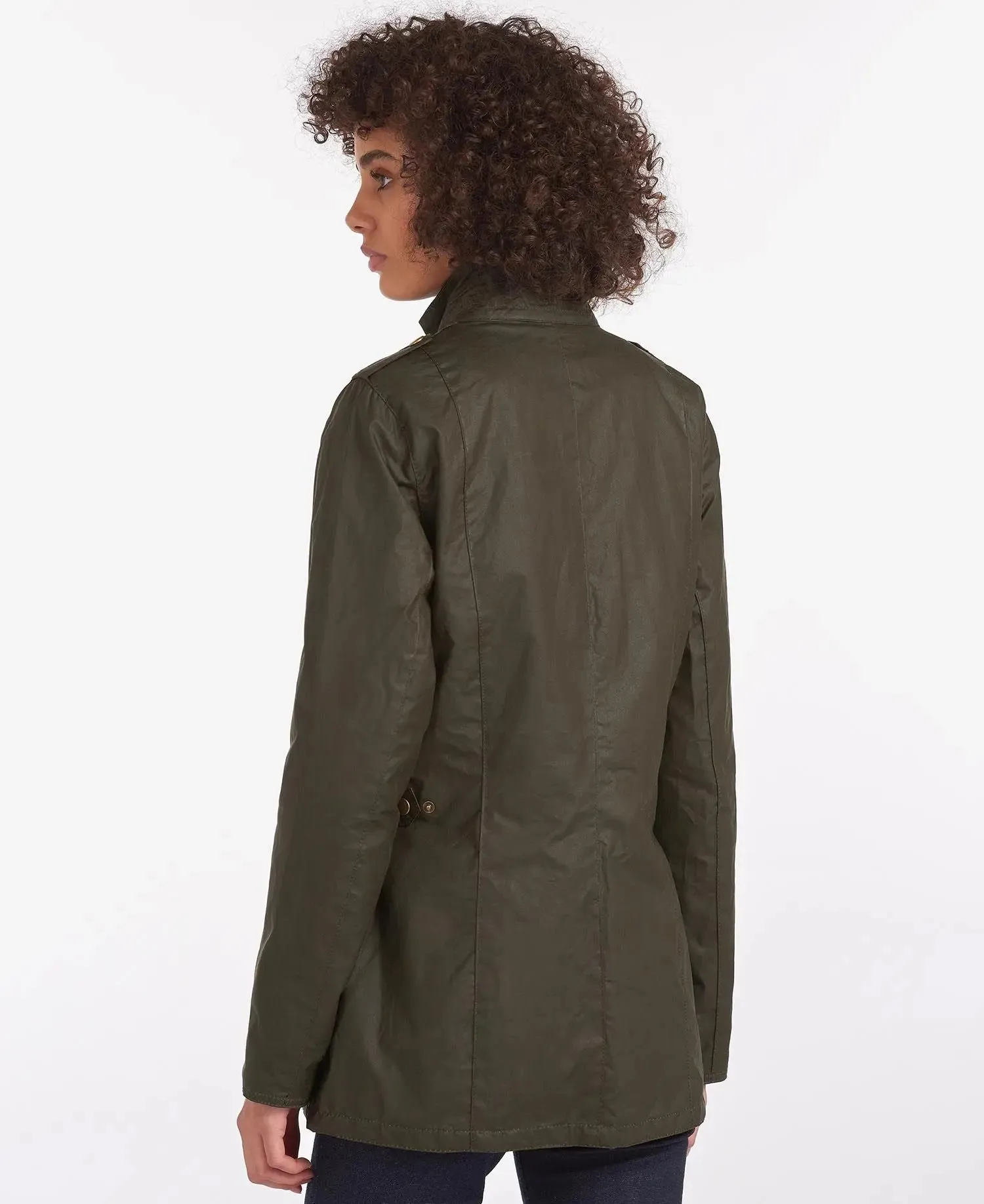 40% OFF - BARBOUR Defence Lightweight Wax Jacket - Ladies - Archive Olive - Sizes: UK 8 & 10