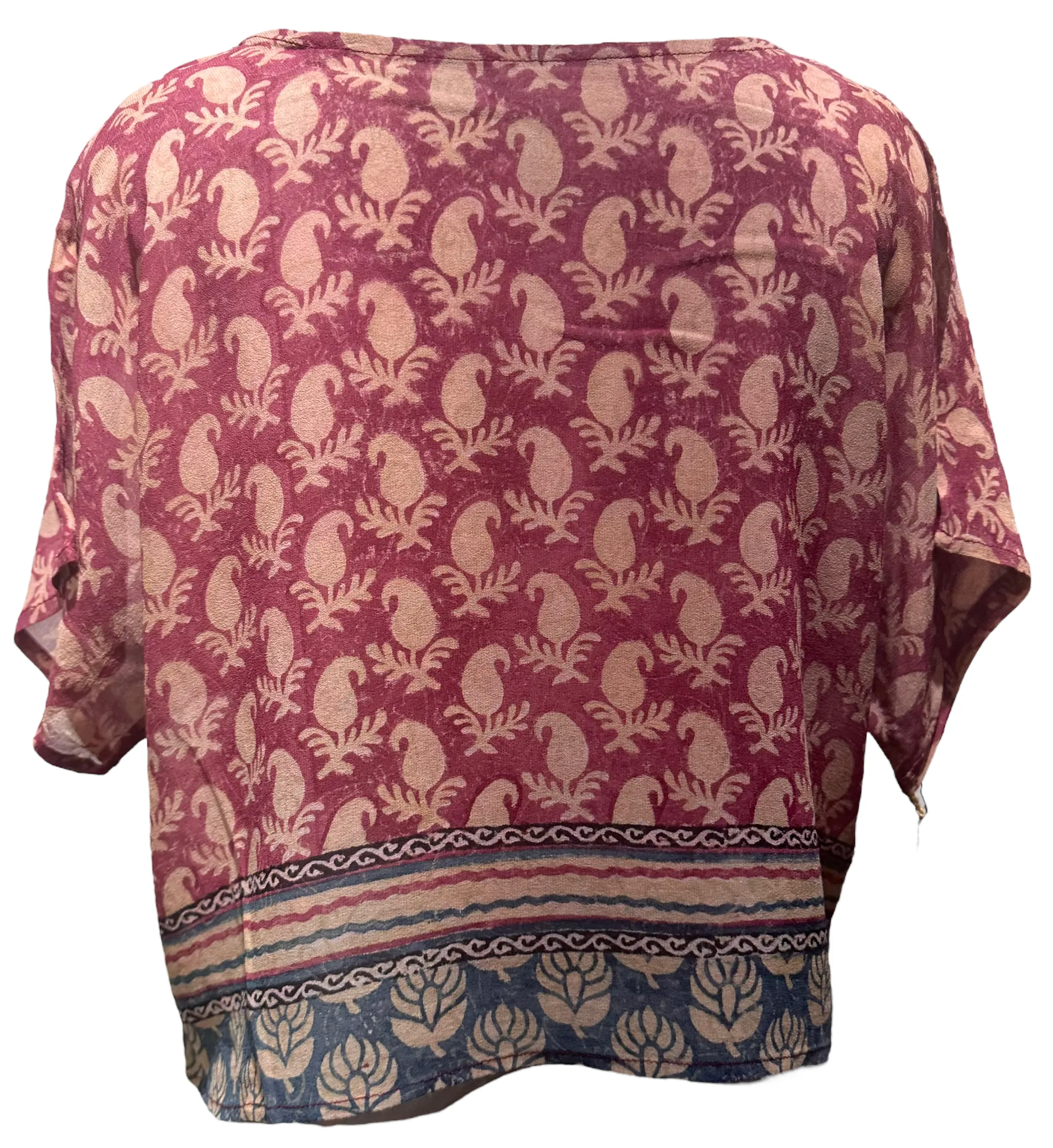 Agnes Martin Sheer Avatar Pure Silk Boxy Top