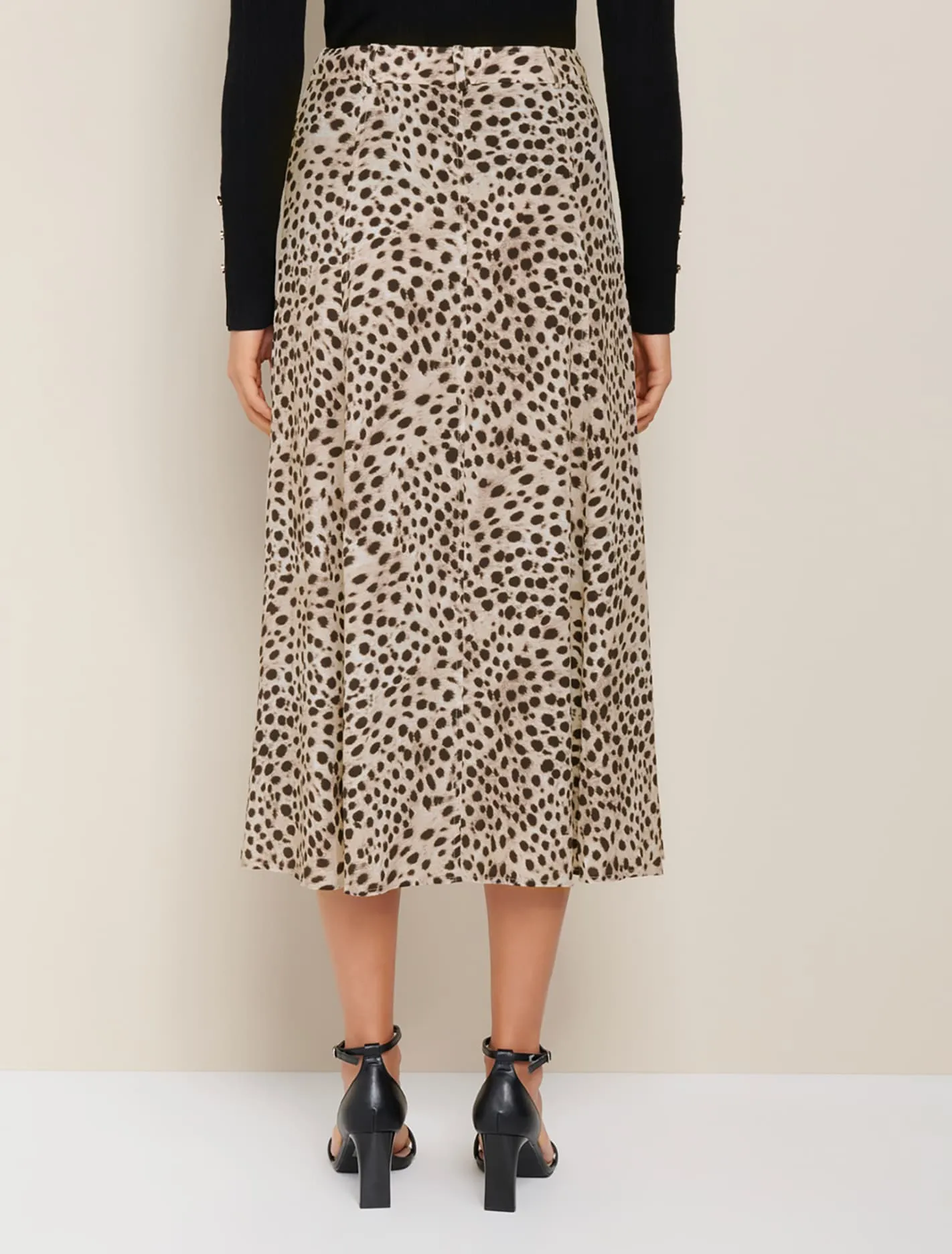 Alyssa Button Front Midi Skirt