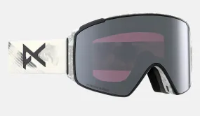 Anon M4S Cylindrical Goggles & MFI Face Mask & Spare Lens 2024 Flight Attendant / Perceive Sun Onyx Lens