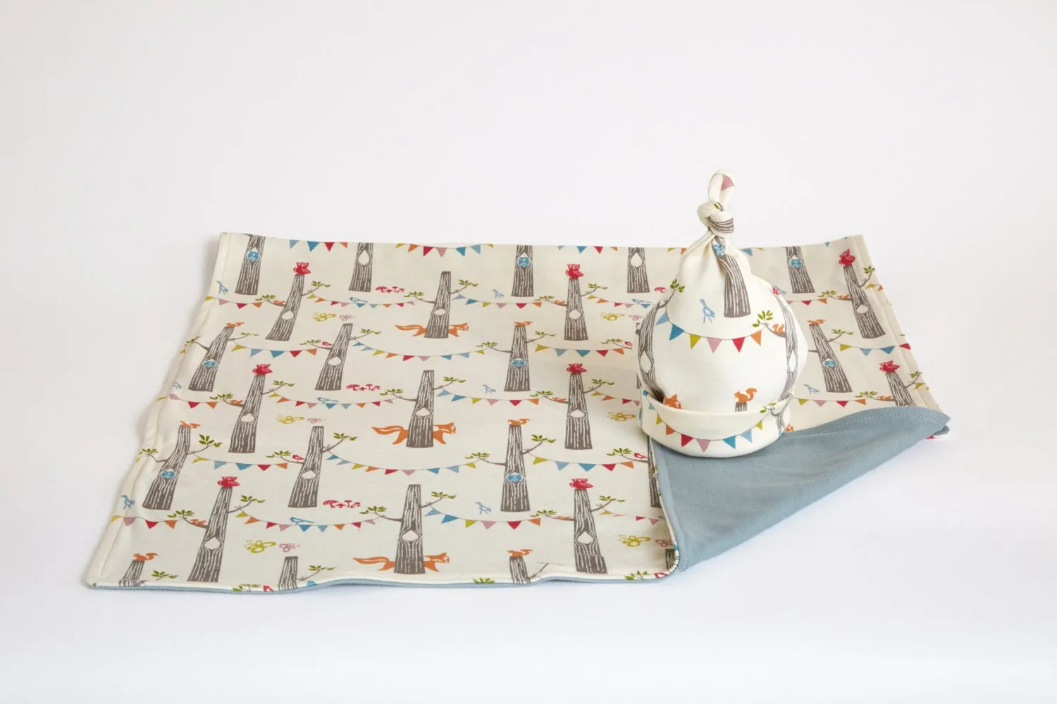 Baby Blanket Organic Cotton Fox Nursery Bedding |