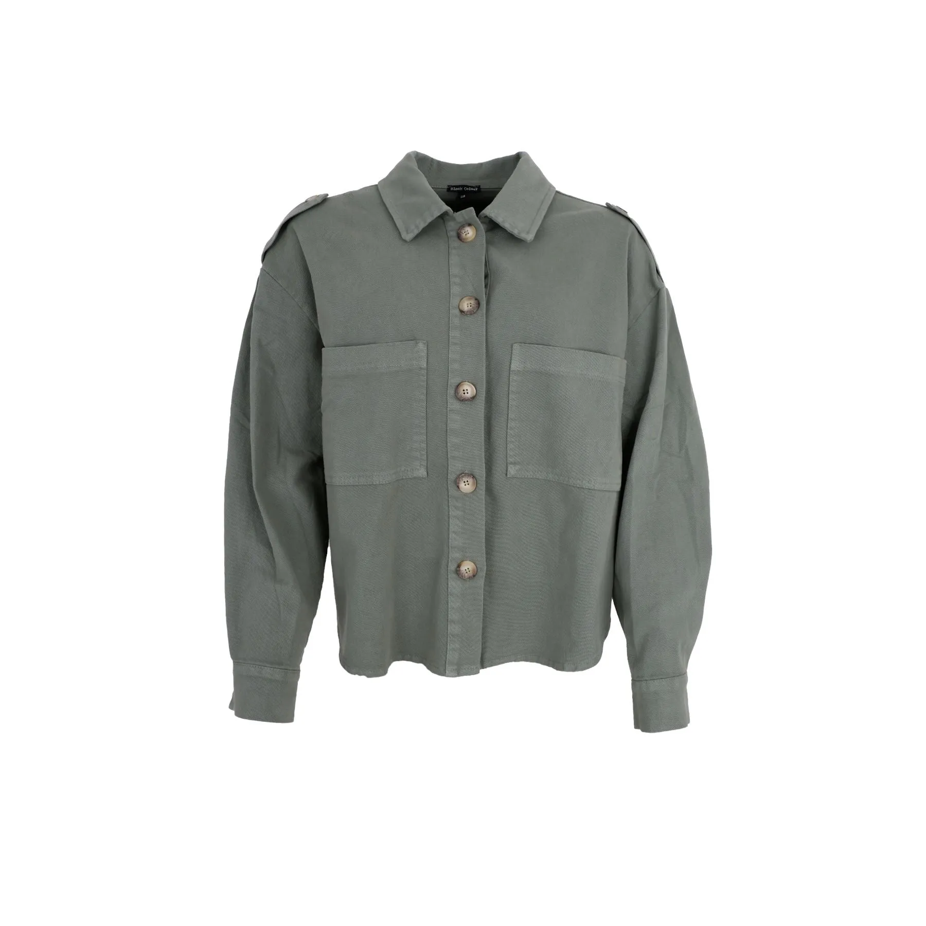 Black Colour - Bcneel Shirt Jacket - Lt. Army