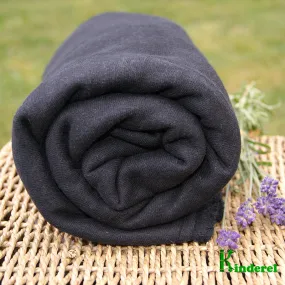 Black Hemp Cotton Fleece Fabric Wholesale - Rolls from $US9.95/yard