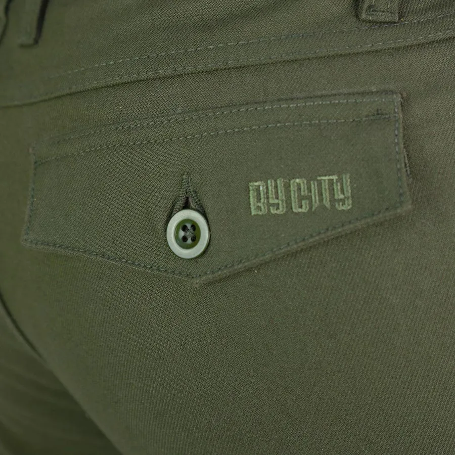 ByCity Mixed  III Men's Motorcycle Cargo Pants  - Green