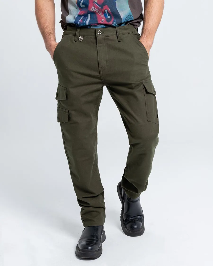 ByCity Mixed  III Men's Motorcycle Cargo Pants  - Green