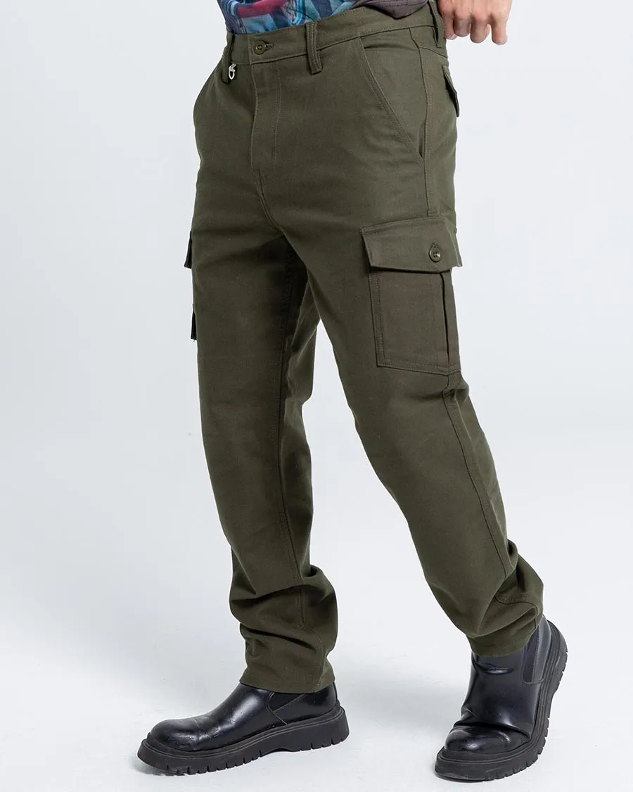 ByCity Mixed  III Men's Motorcycle Cargo Pants  - Green