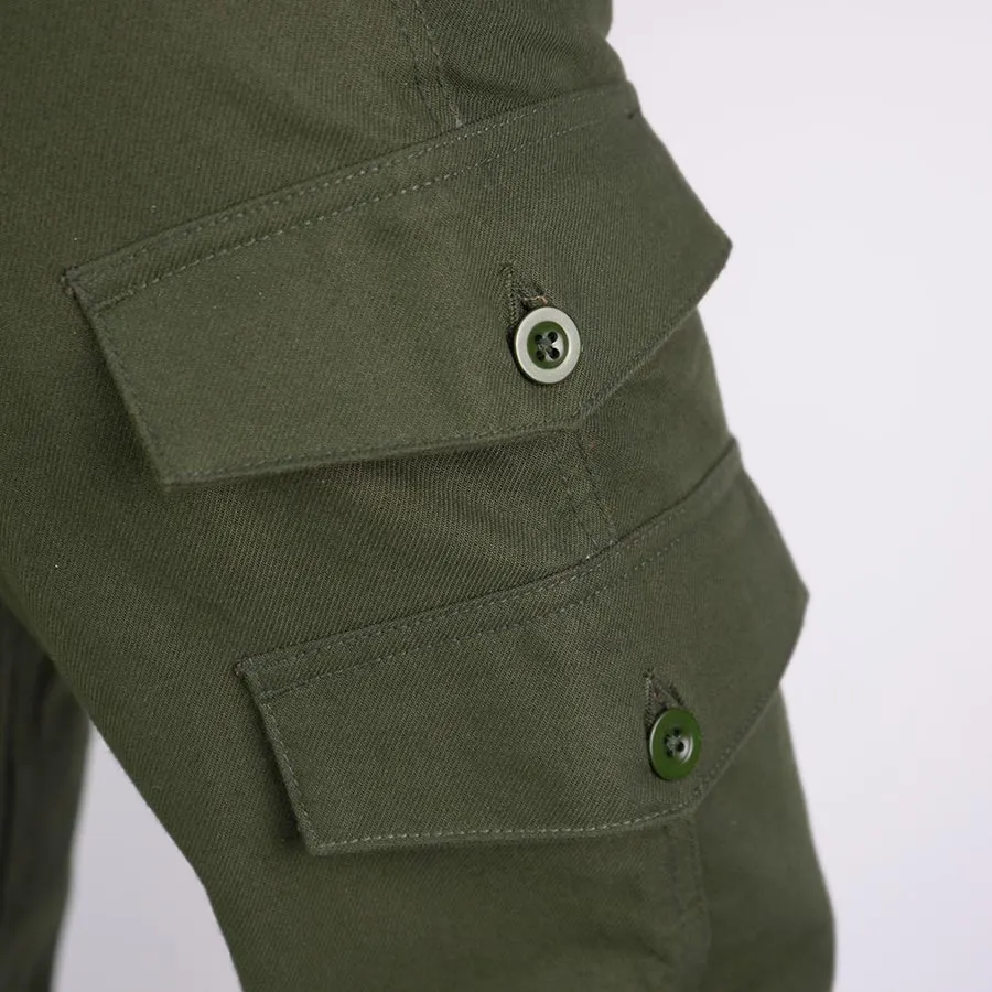 ByCity Mixed  III Men's Motorcycle Cargo Pants  - Green