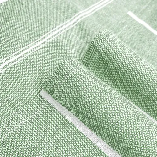 cabanana Cotton Turkish Beach Towel - Large 39 x 71 Inch Lightweight Oversized Peshtemal Towel, Portable Prewashed Hammam Towel (Apple Green)