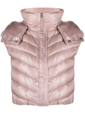 cropped down gilet