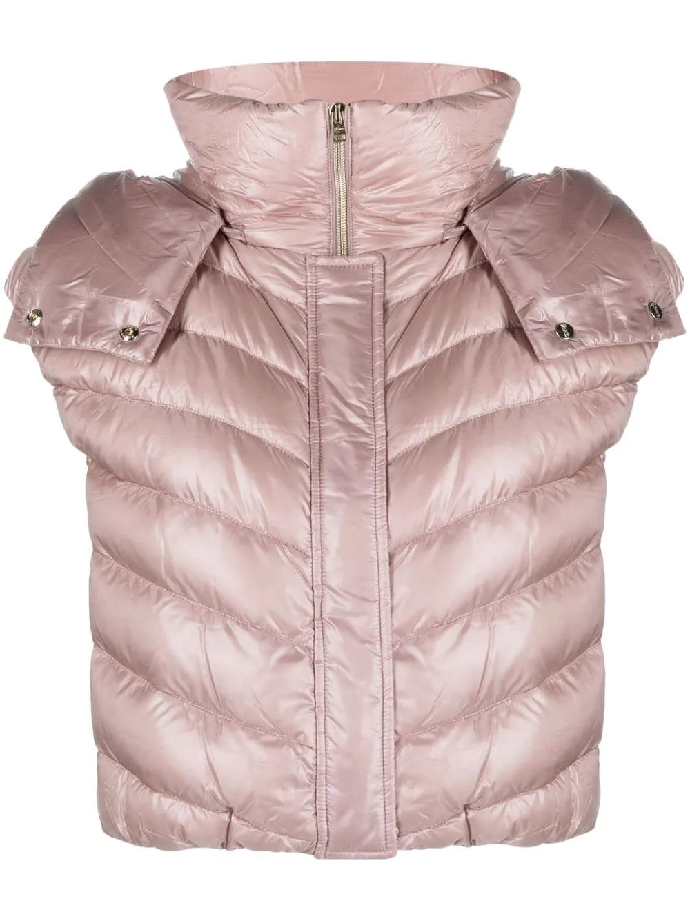 cropped down gilet