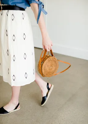 Diamond Detail Midi Skirt - FINAL SALE