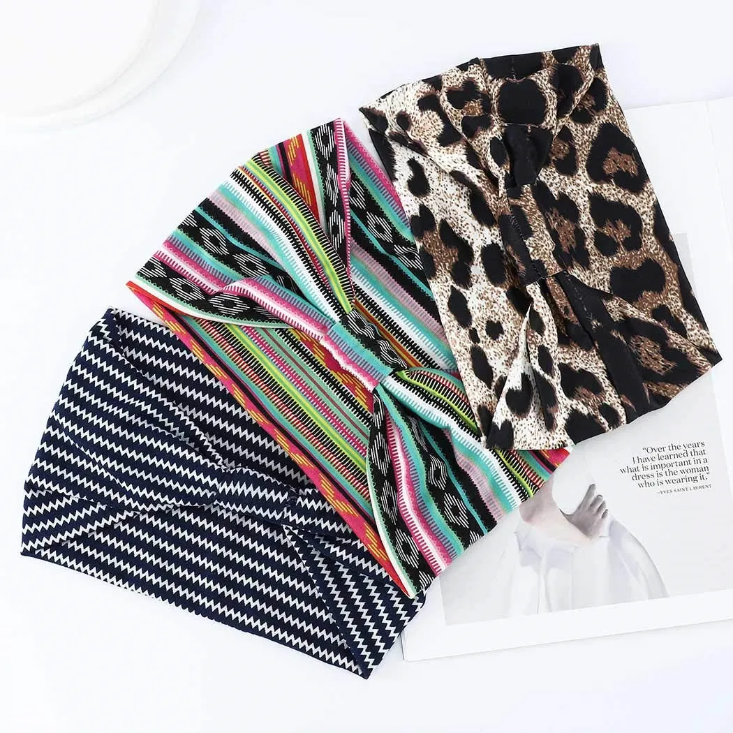 Extra Wide Hair Band Running Head Band Workout Knot Headwrap