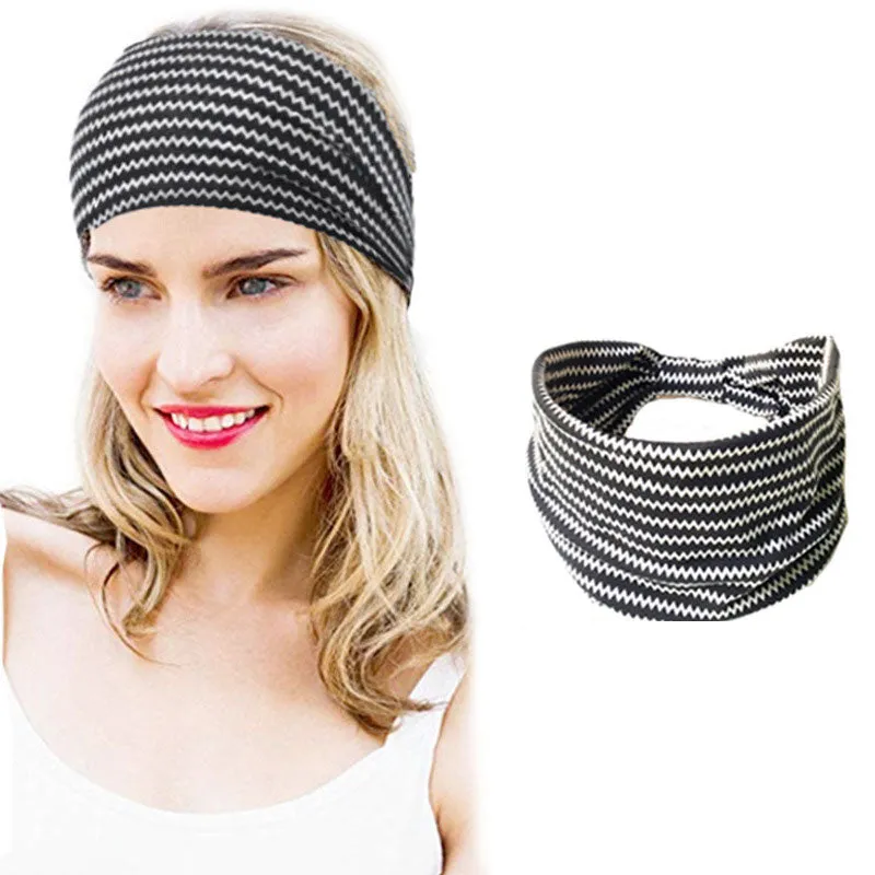 Extra Wide Hair Band Running Head Band Workout Knot Headwrap