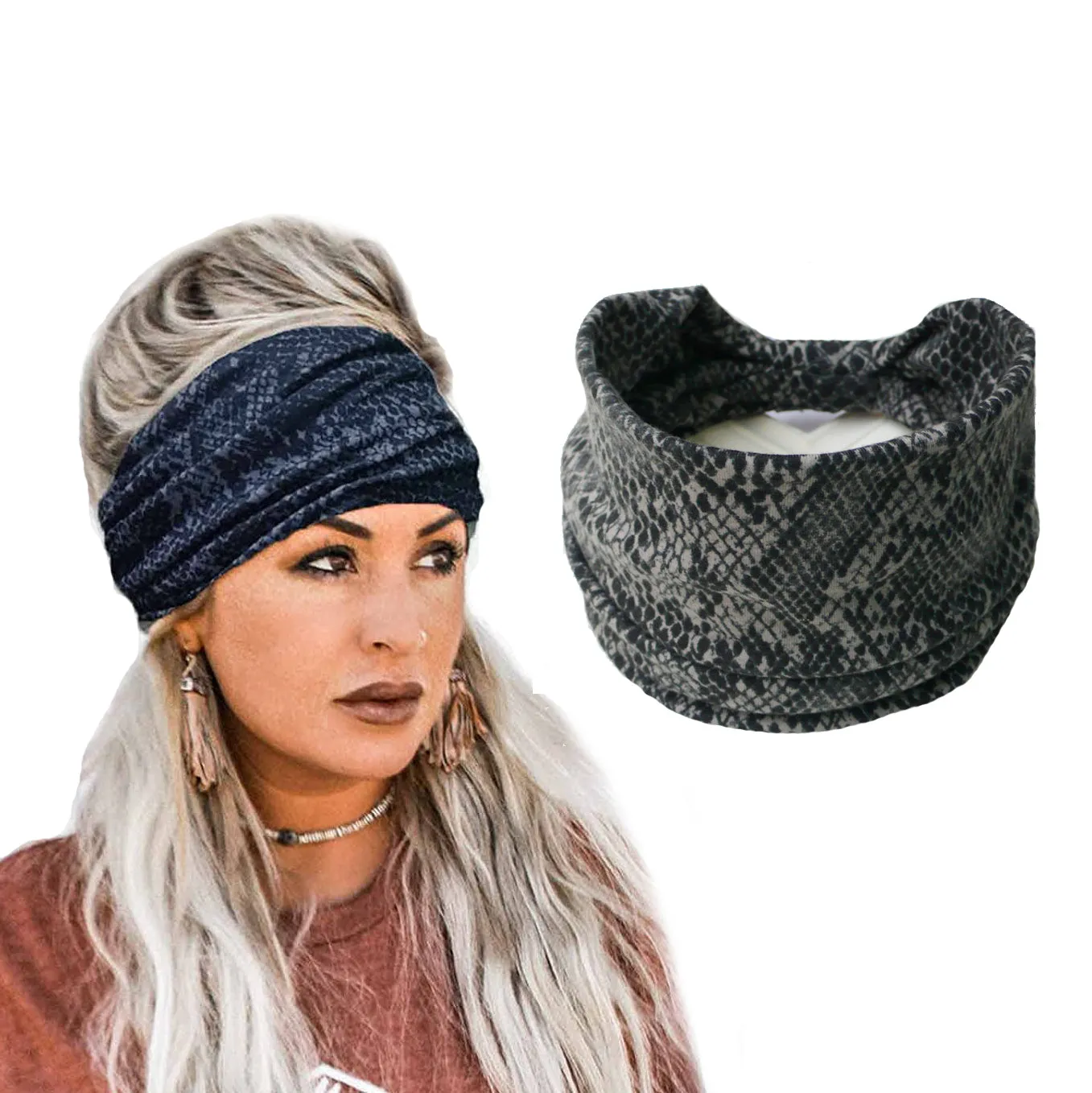 Extra Wide Hair Band Running Head Band Workout Knot Headwrap