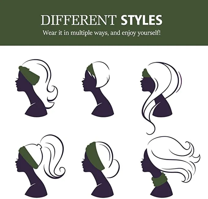 Extra Wide Hair Band Running Head Band Workout Knot Headwrap