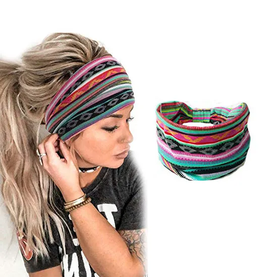 Extra Wide Hair Band Running Head Band Workout Knot Headwrap
