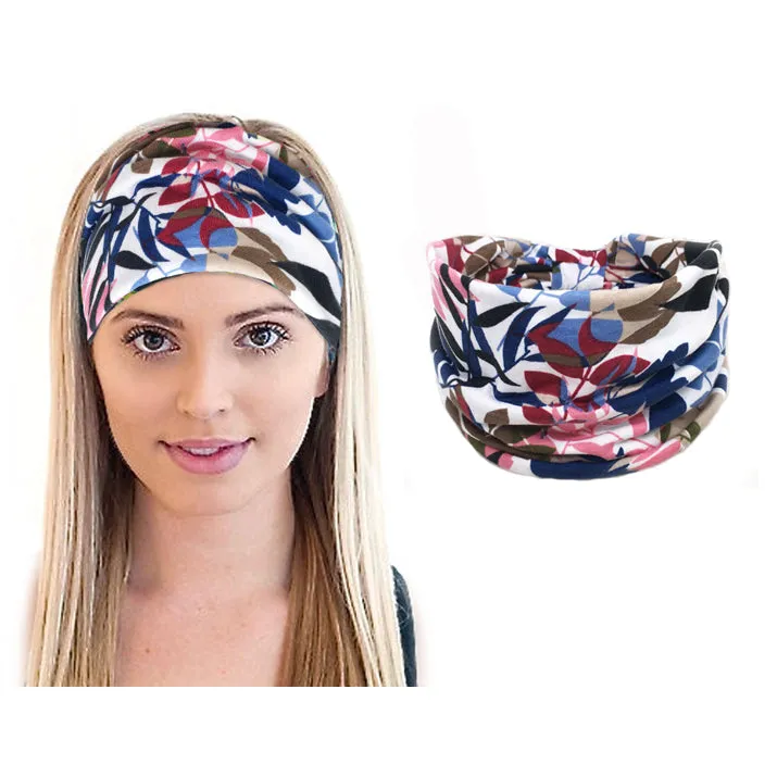 Extra Wide Hair Band Running Head Band Workout Knot Headwrap