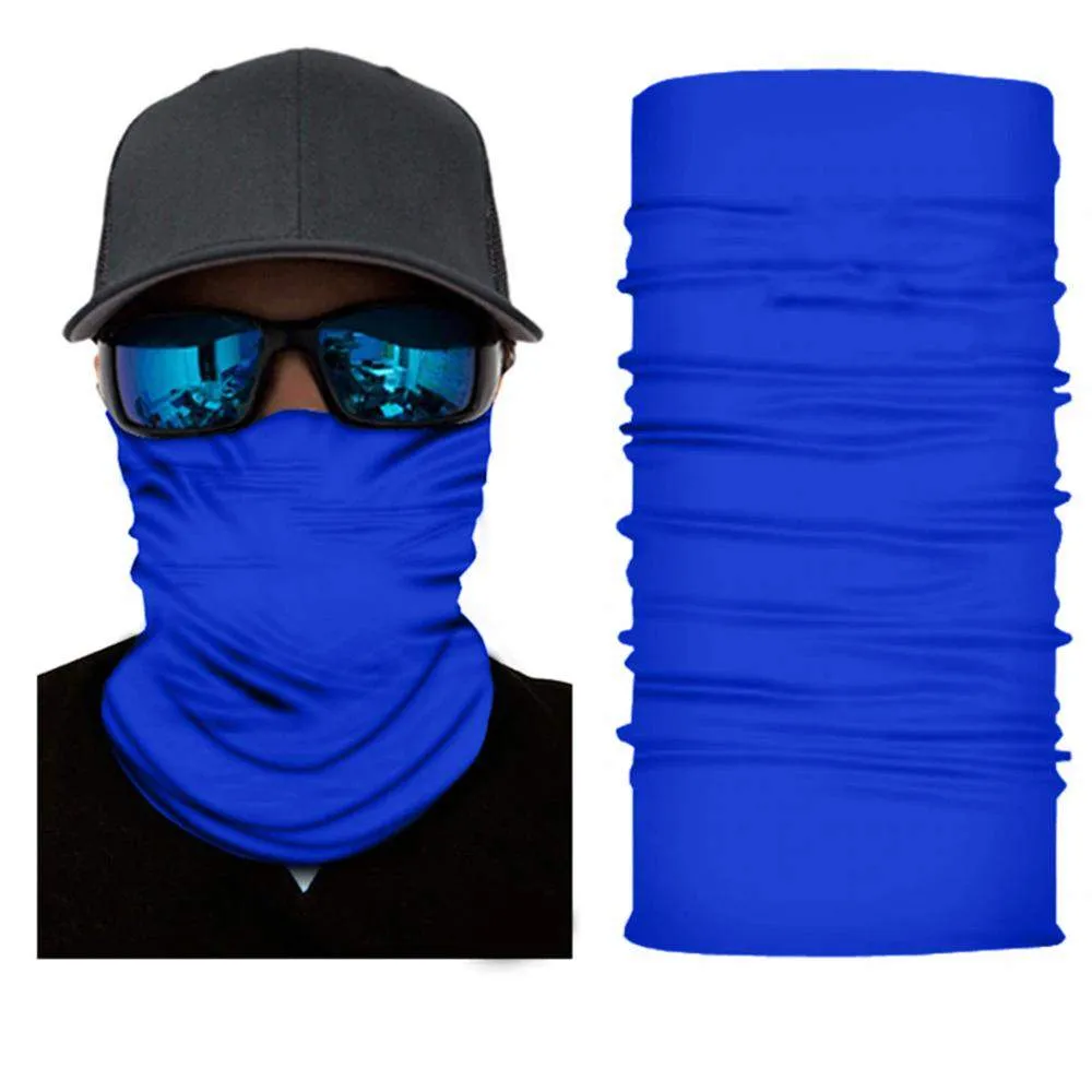 Face Cover Mask Neck Gaiter Elastic and Microfiber Tube Neck Warmer- Pack of 4