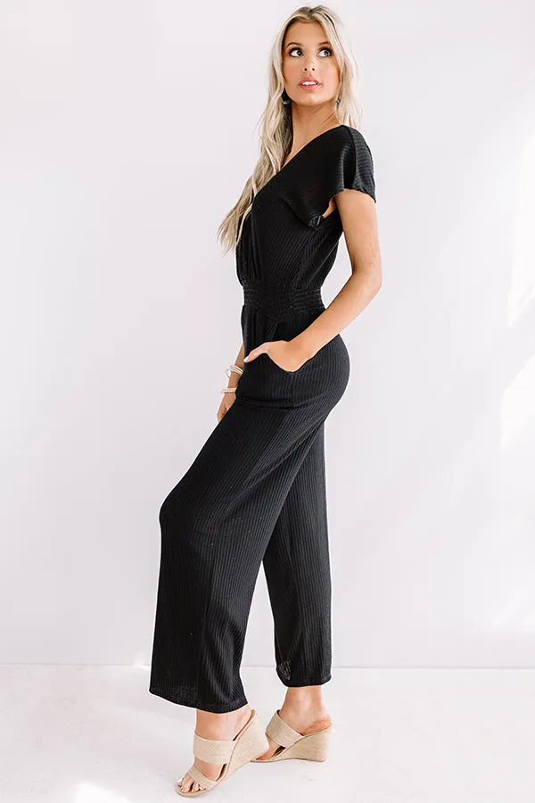 Flirting In Fiji Ribbed Jumpsuit