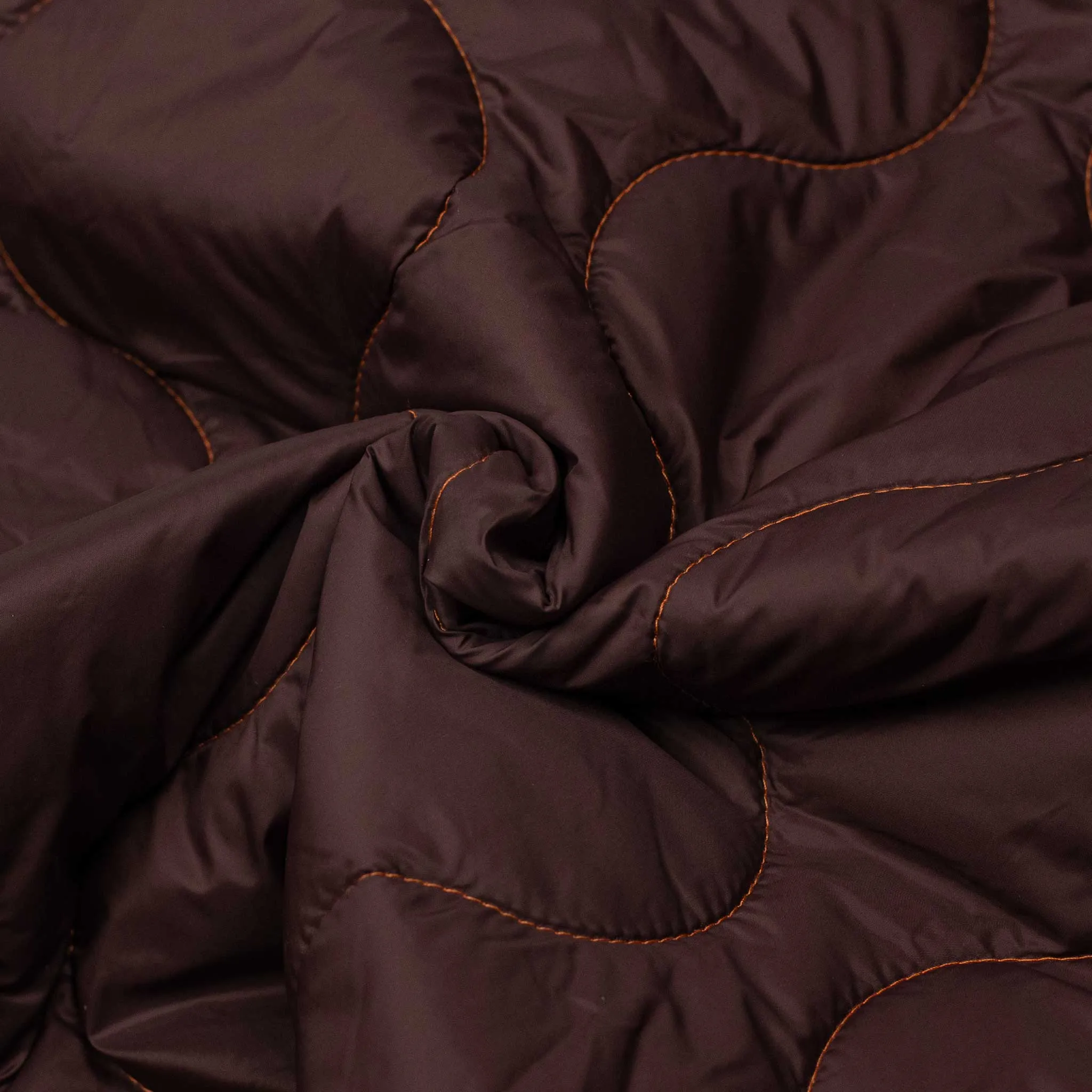 Gemini quilted jacket gilet in dark burgundy nylon