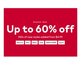 H&M Summer Sale!