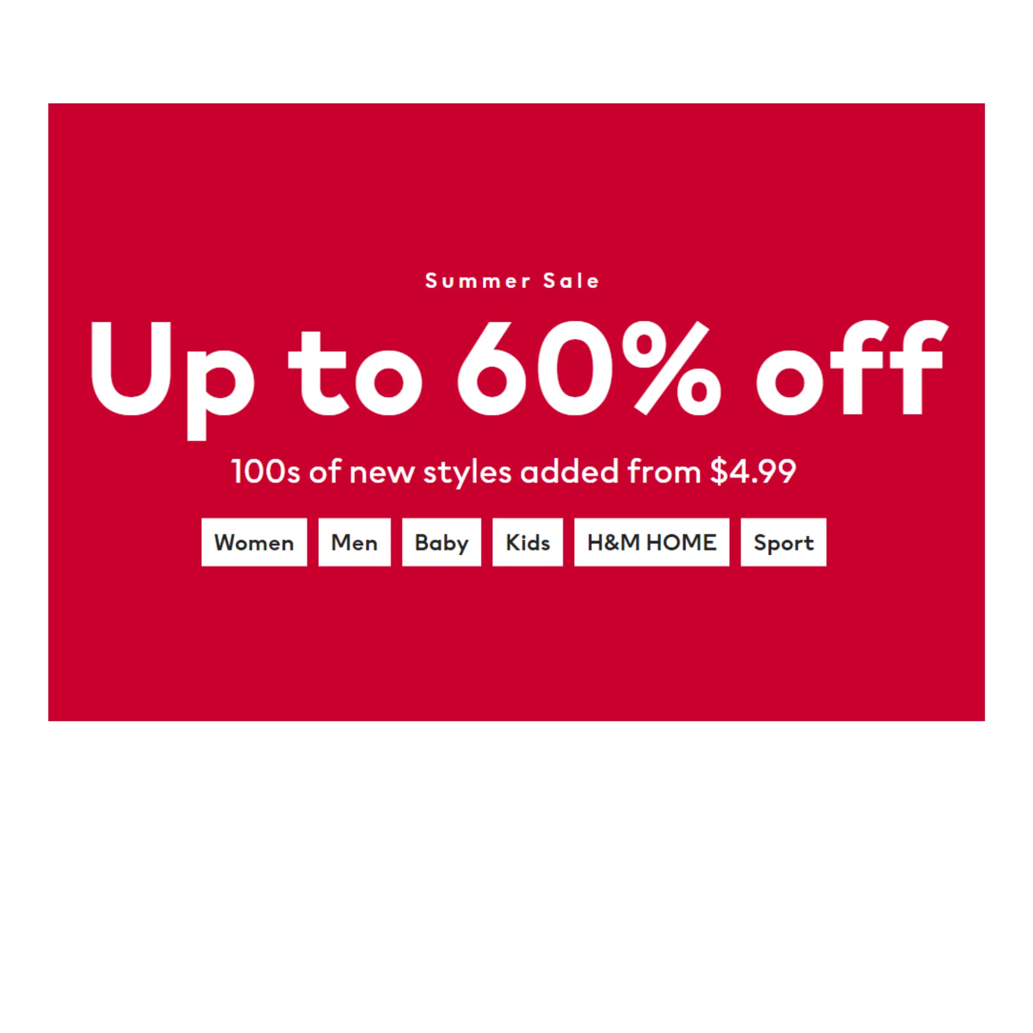 H&M Summer Sale!