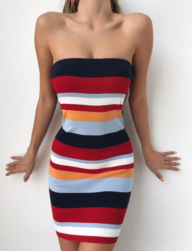 Haven Dress - Red Stripe