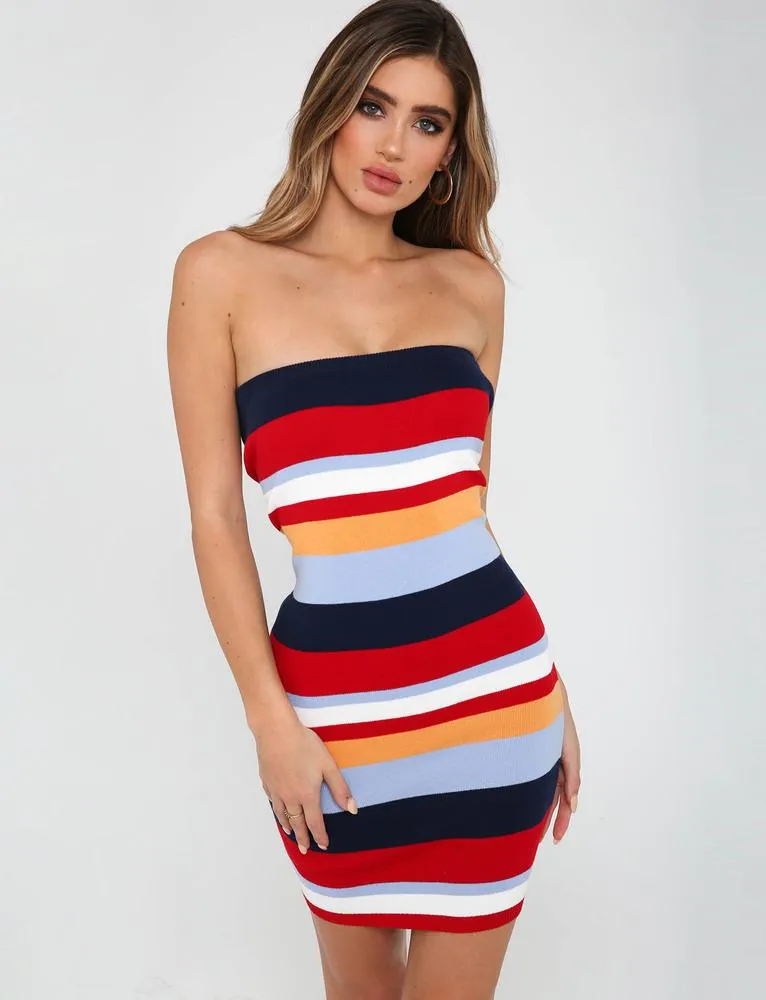 Haven Dress - Red Stripe
