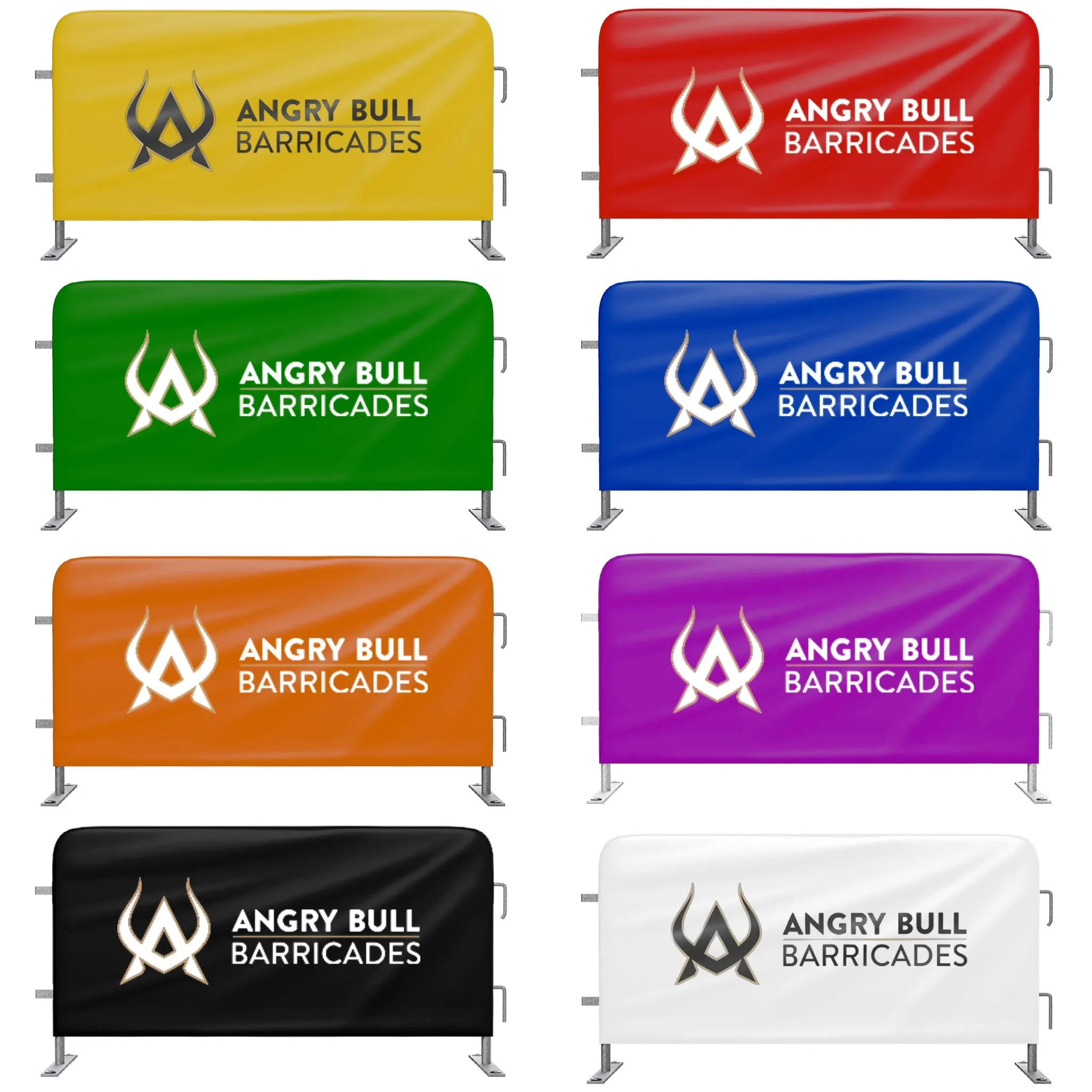 Heavy Duty Barricade Jacket Covers - Angry Bull Barricades