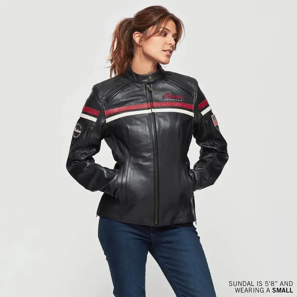 Indian Motorcycle  Womens Freeway Jacket 2 Warm Soft Comfortable Durable Black
