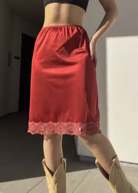 Kendall 80’s Midi Slip Skirt (S)