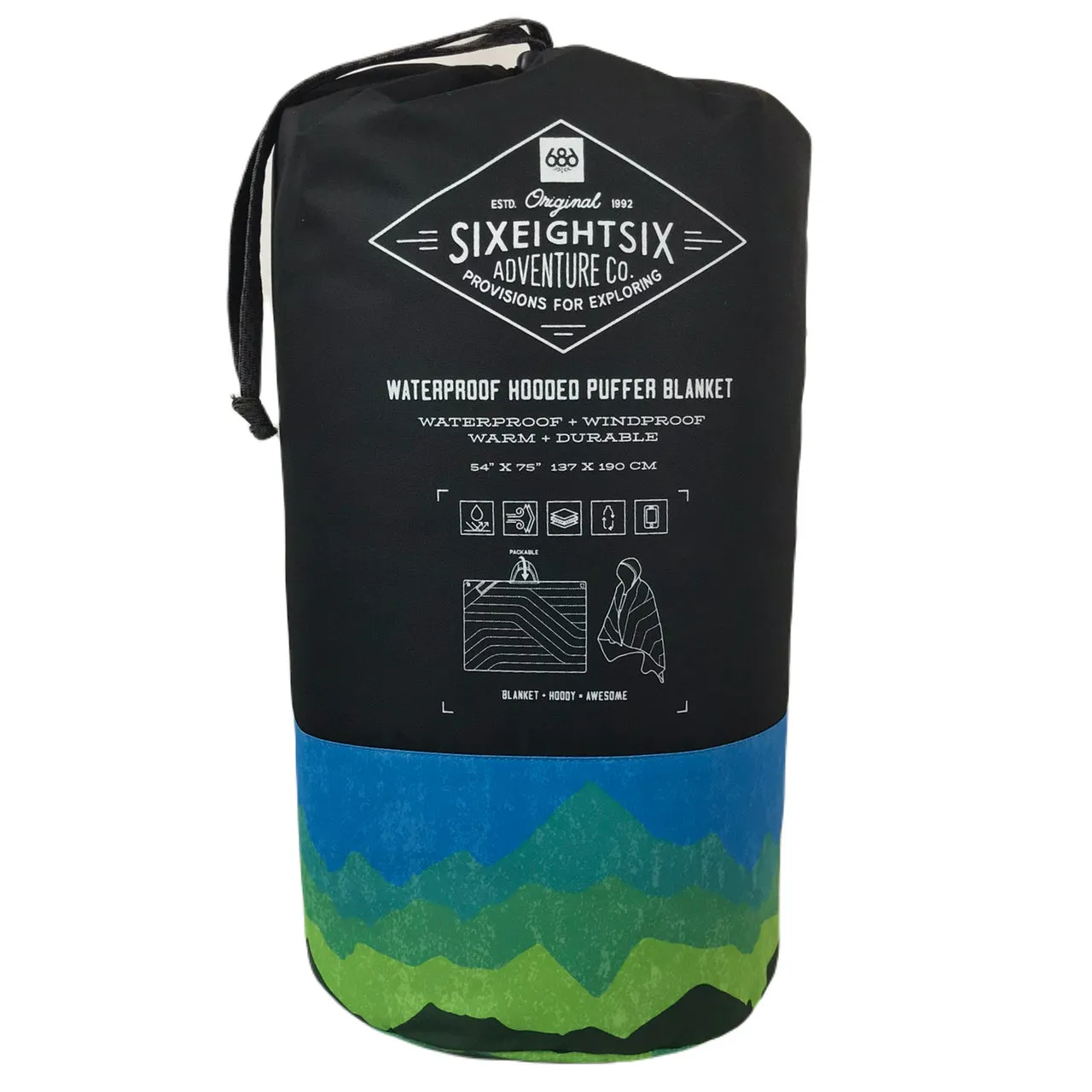 Killington Logo Waterproof Hooded Puffer Blanket