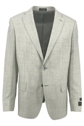 Light Gray Hopsack Dolcetto Modern Fit, Pure Wool Jacket by Tiglio Luxe