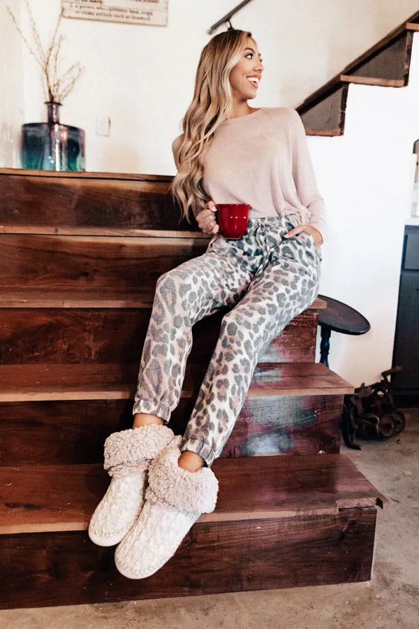 Lounging In London Leopard Jogger