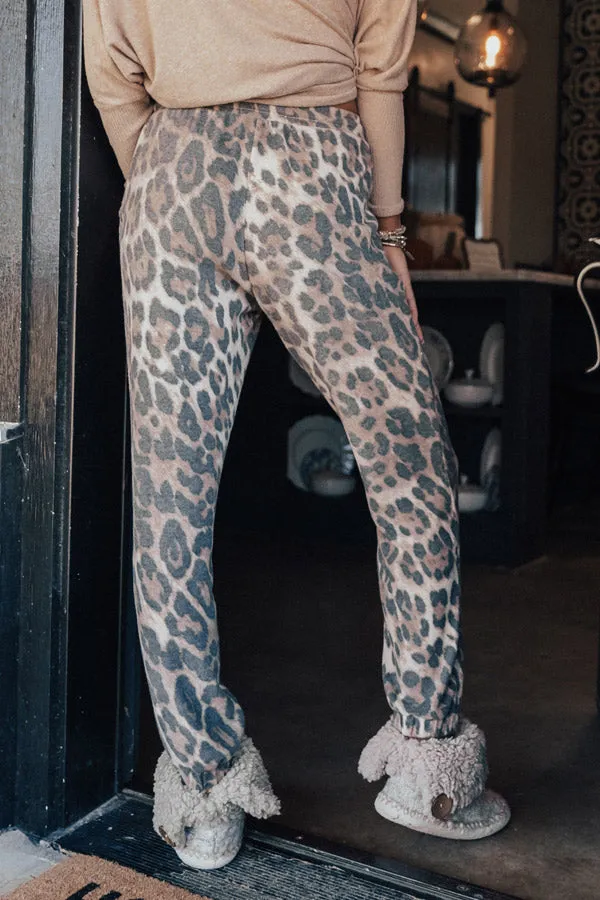 Lounging In London Leopard Jogger