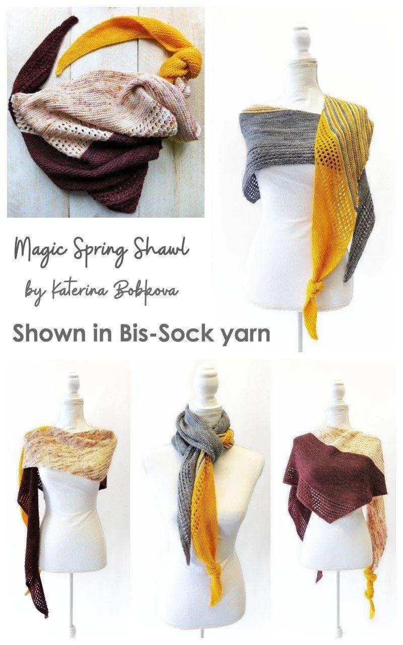 MAGIC SPRING SHAWL knitting kit by Katerina Bobkova
