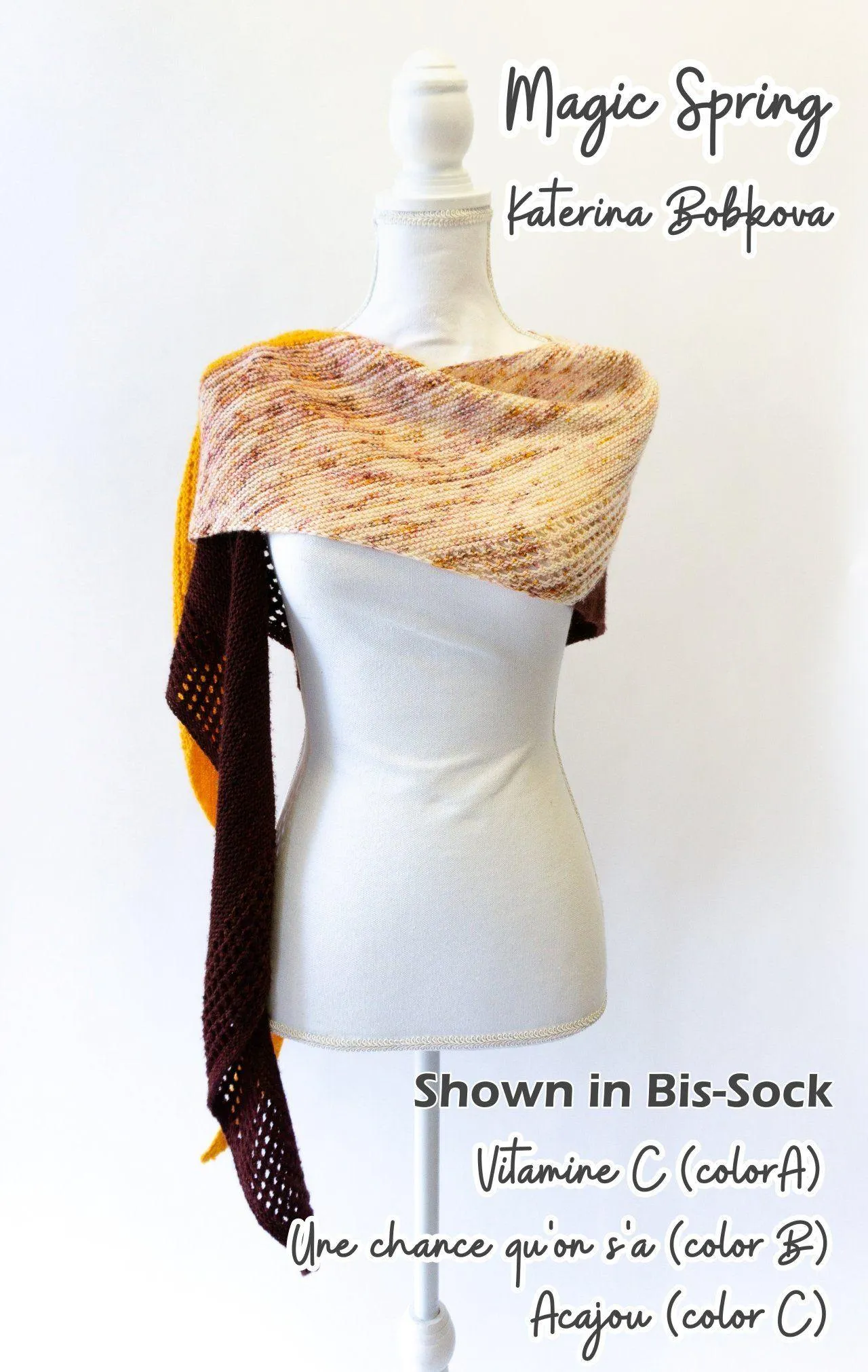 MAGIC SPRING SHAWL knitting kit by Katerina Bobkova