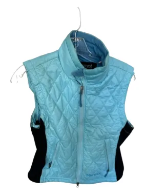 Marmot Size S Aqua Polyester Quilted Vest Athletic Jacket