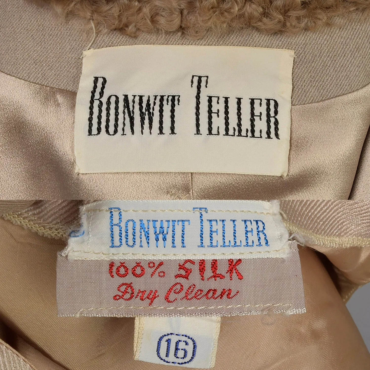Medium 1960s Tan Three Piece Wool Skirt Suit