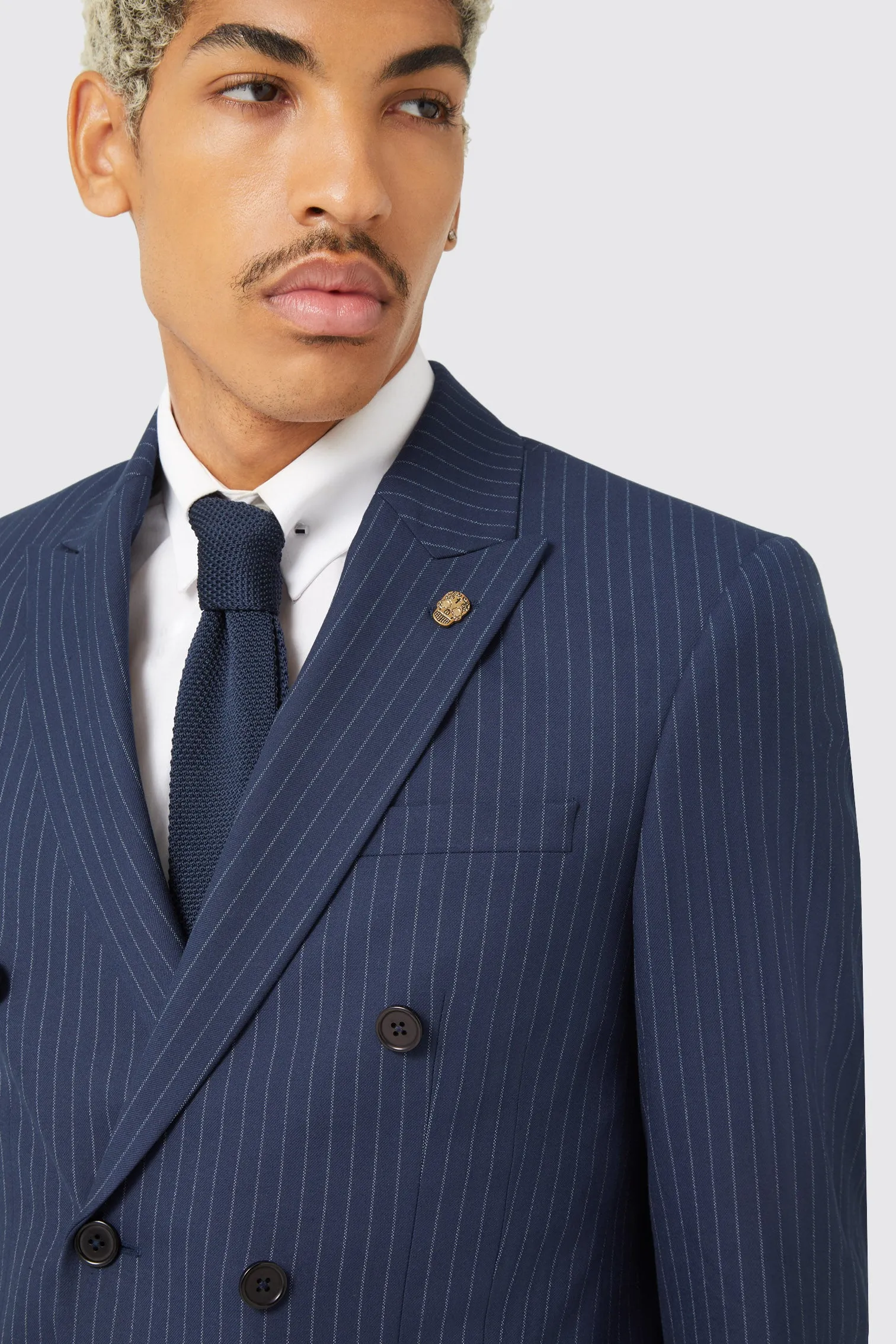 Milltown Slim Fit Double Breasted Navy Jacket TT x AM - ARCHIVE