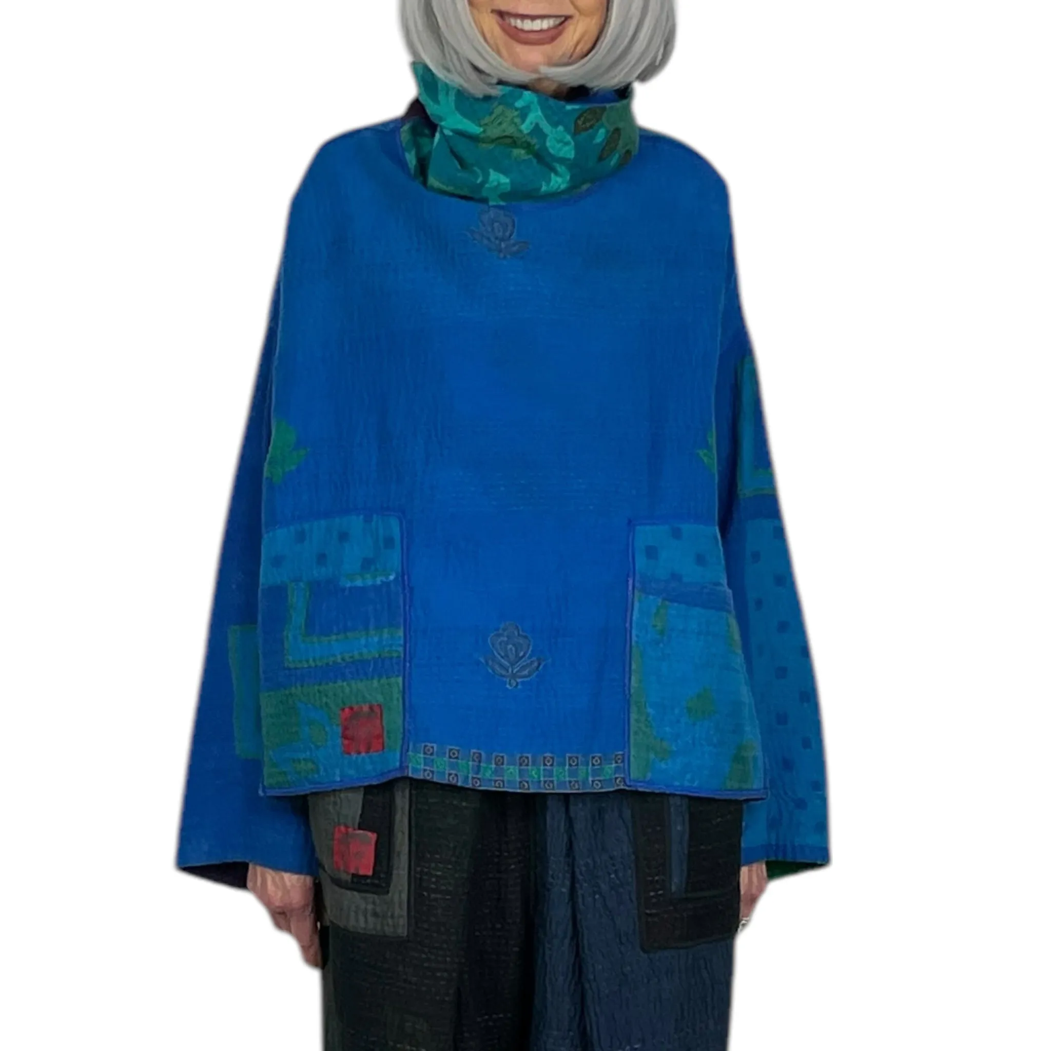 NEW COWL NECK PONCHO TOP