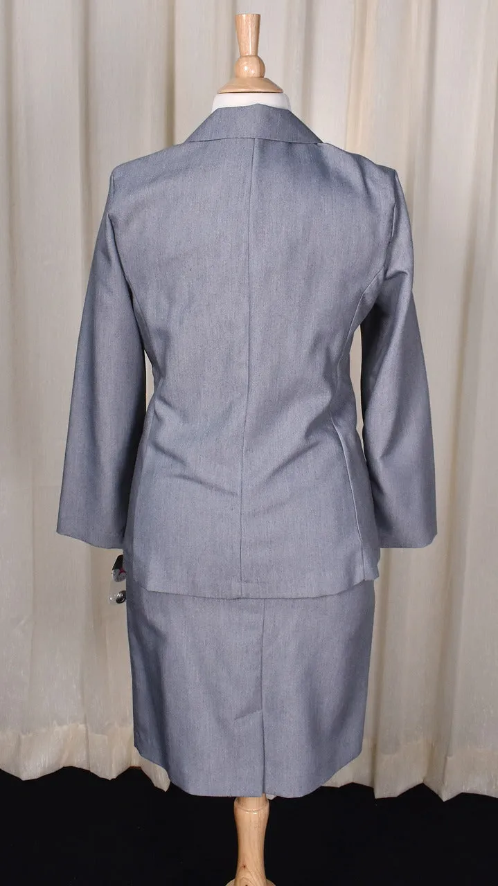 NWT 1980s Gray Skirt Power Suit