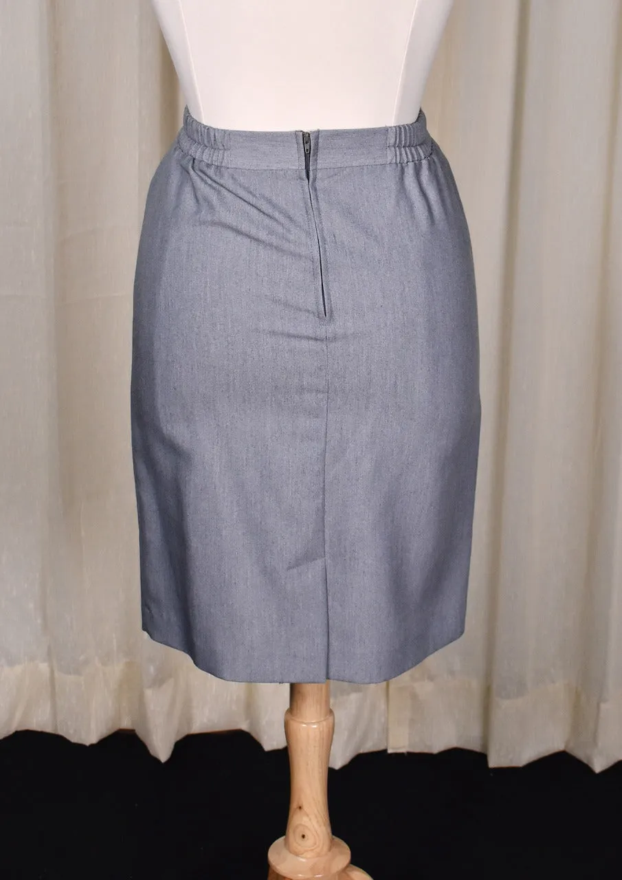 NWT 1980s Gray Skirt Power Suit