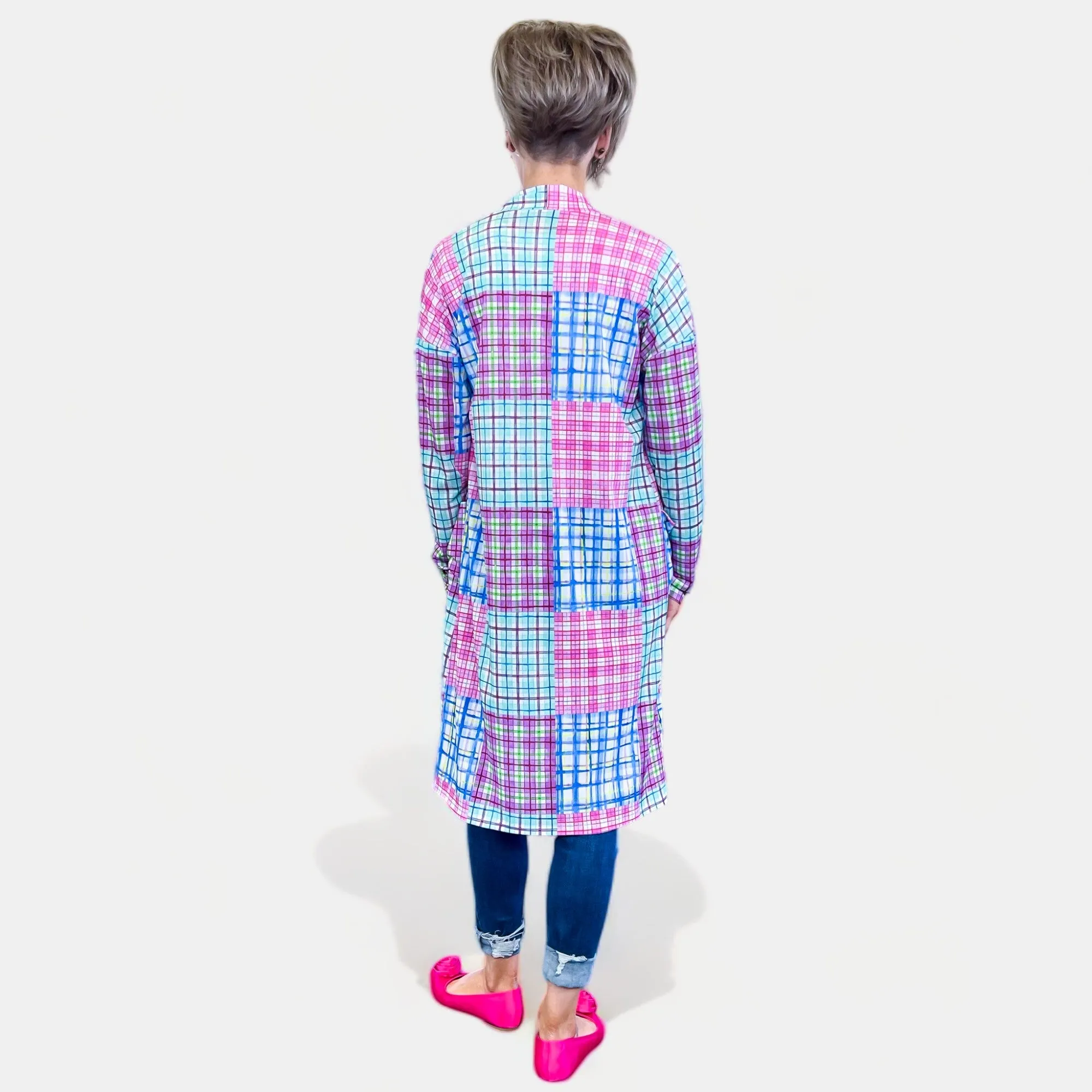 Plaid Eden Long Sleeve Cardigan [NO RETURNS]