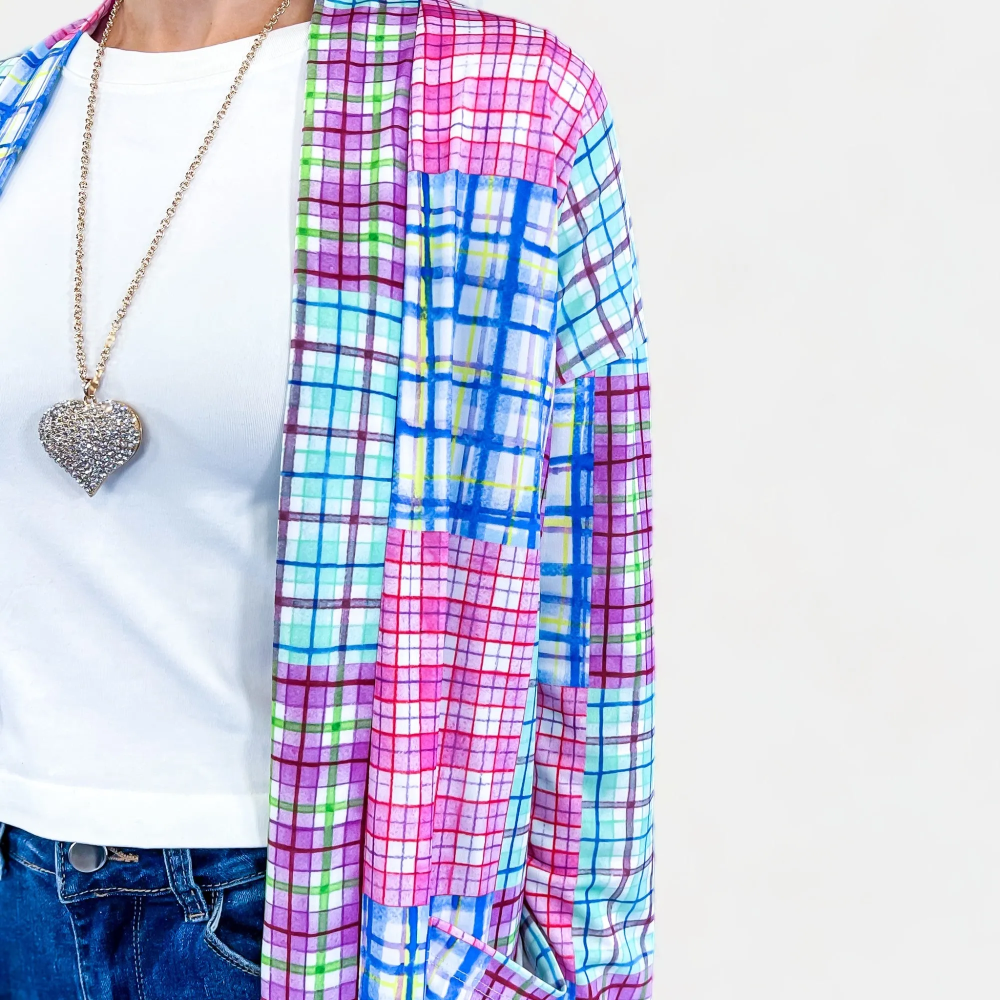 Plaid Eden Long Sleeve Cardigan [NO RETURNS]