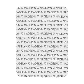 "MADELYN" Personalized  Blanket -Hearts Collection